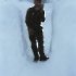 Febbraio 1979 campo invernale con la 48: l'alpino Galli al Rif. Borromeo dopo 120 cm di neve in 12 ore 